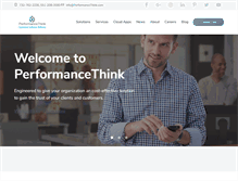 Tablet Screenshot of performancethink.com